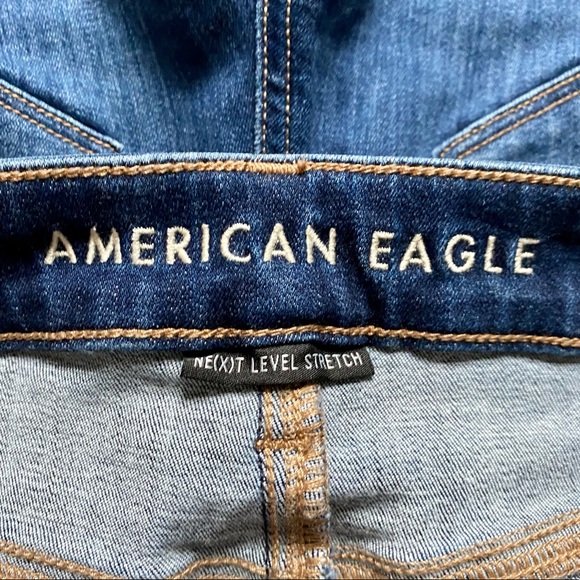 American Eagle Outfitters High Rise Jeggings - Dark Blue Wash - size 0 long - Picture 10 of 10